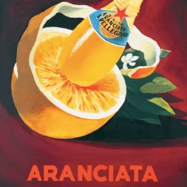aranciata-sanpellegrino-vintage-poster-1900-orange Aranciata Sanpellegrino in 1900 – vintage poster with orange