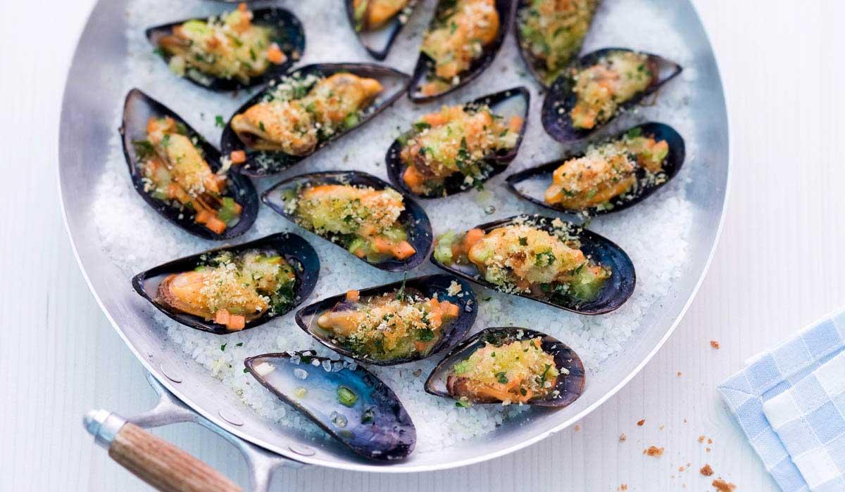 Gratin of Mussels Recipe from Italy Sanpellegrino