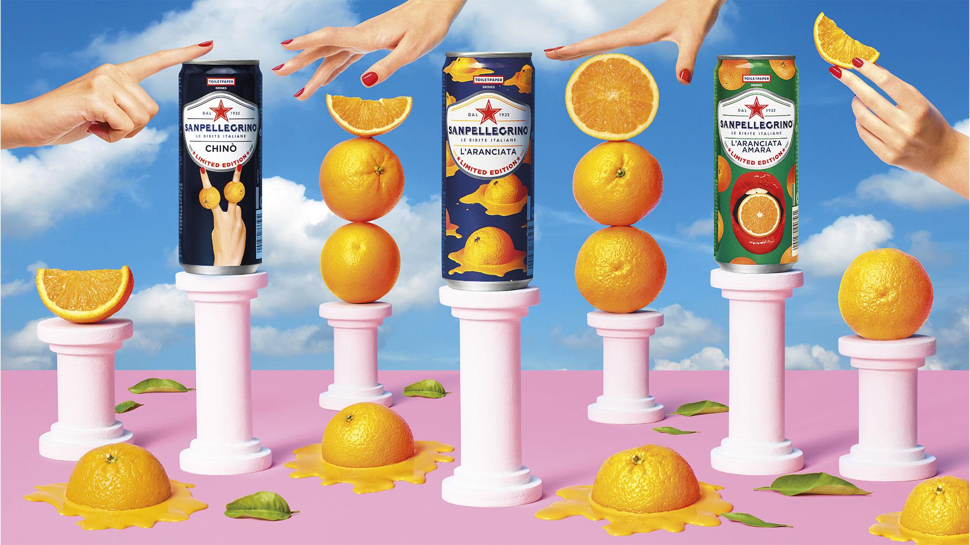 Sanpellegrino partners with TOILETPAPER for a Limited Edition Cans