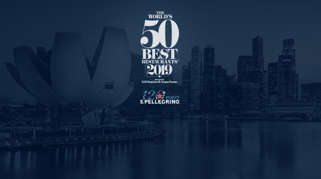Skyline Of A City With The Logo Of The Event