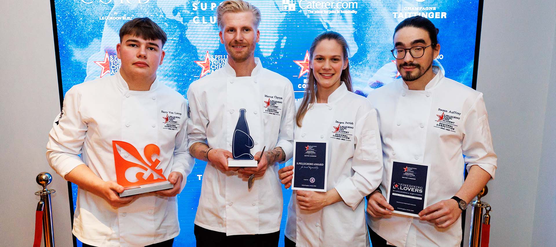 Winners of S.Pellegrino Young Chef Academy UK regional final 2022