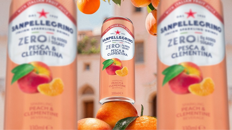 sanpellegrino peach clementine zero can