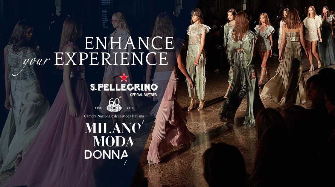 S.Pellegrino is the Official Water of the National Chamber of Italian Fashion