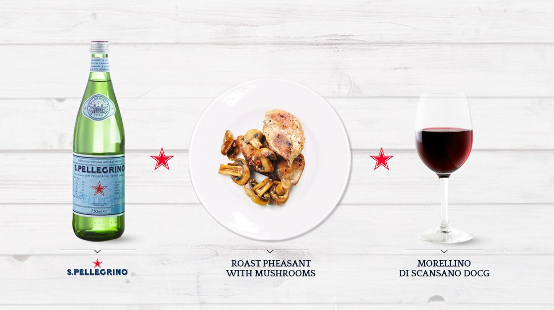 Sanpellegrino perfect pairing pheasant