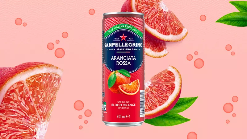 Sanpellegrino Aranciata Rossa blood orange juice drink