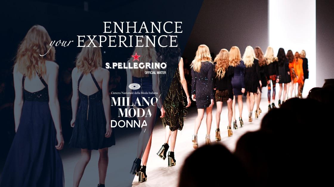 S.Pellegrino is the official water for Fashion Week in Milan