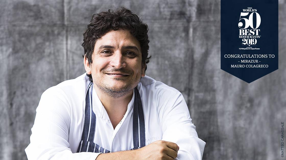 Picture of the winner Mauro Colagreco, chef of Mirazur