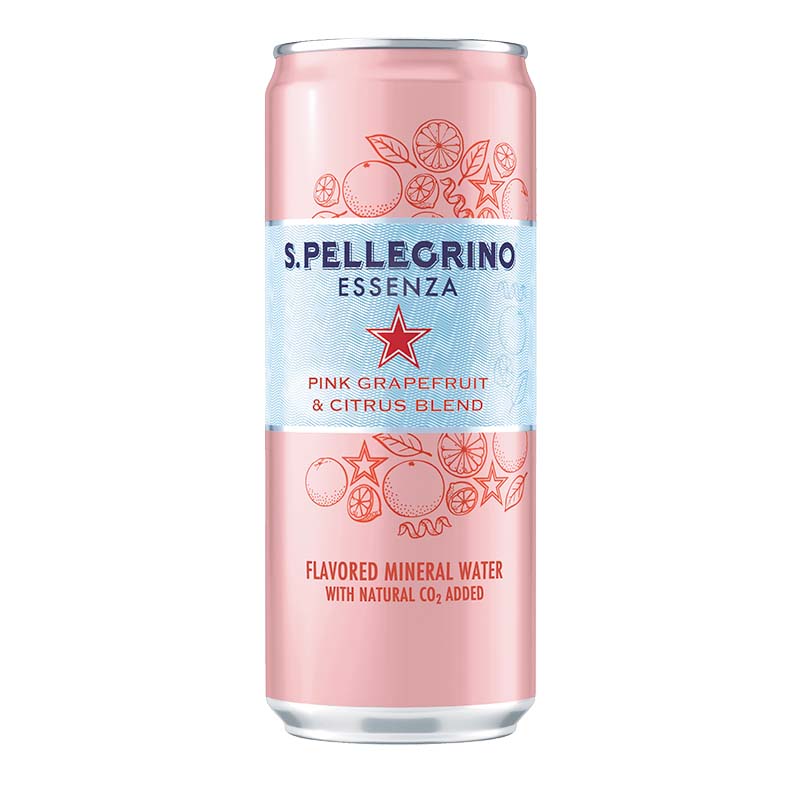 S.Pellegrino Essenza Pink Grapefruit Citrus Blend Can Front