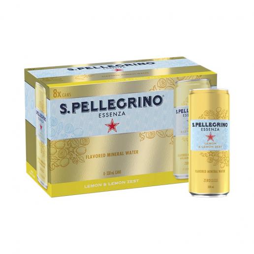 S_Pellegrino_Essenza_Lemon_Lemon_Zest_8_Cans_fridgepack