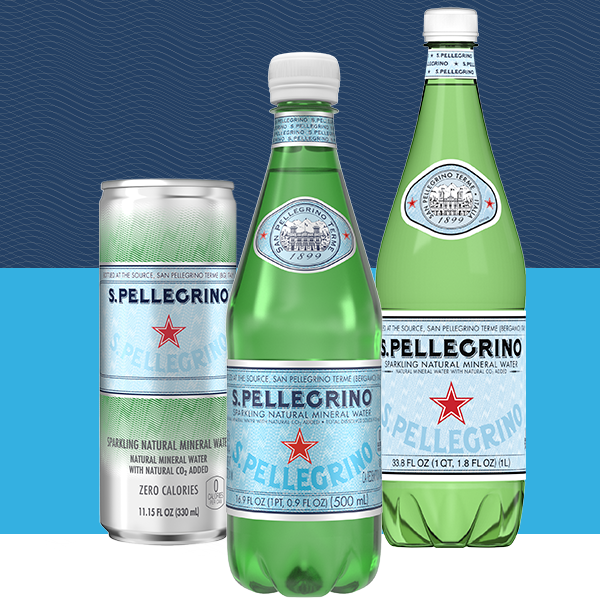 Agua Mineral Natural con Gas San Pellegrino, 750 ml