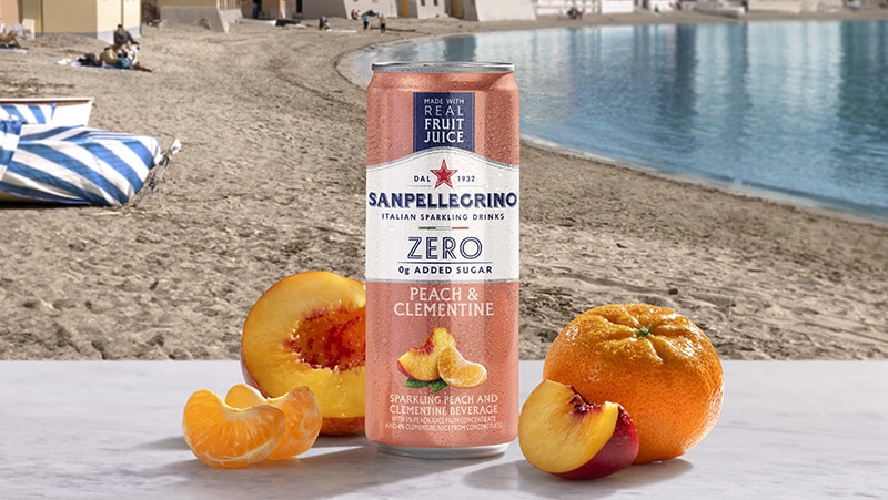 Sanpellegrino Zero Grams Added Sugars Peach &amp; Clementine