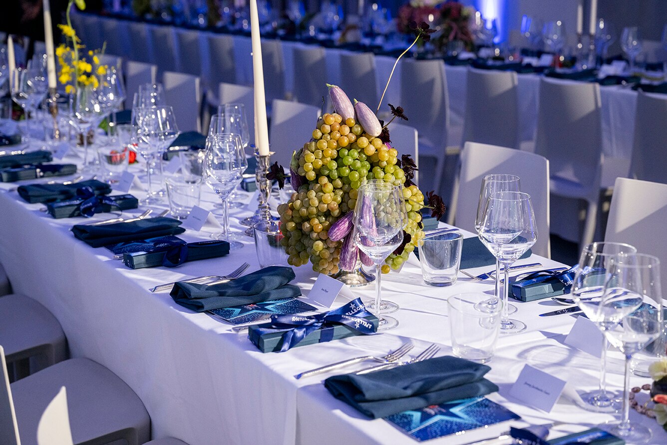 A table setting at the Young Chefs conference