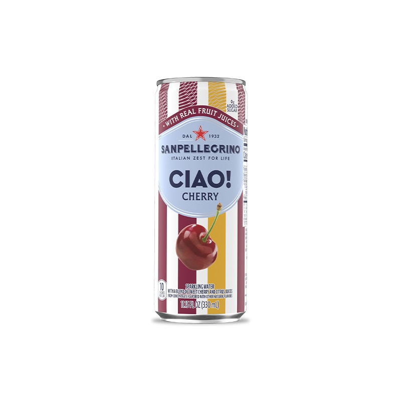 Sanpellegrino Ciao! Cherry Flavored Sparkling Water - single can