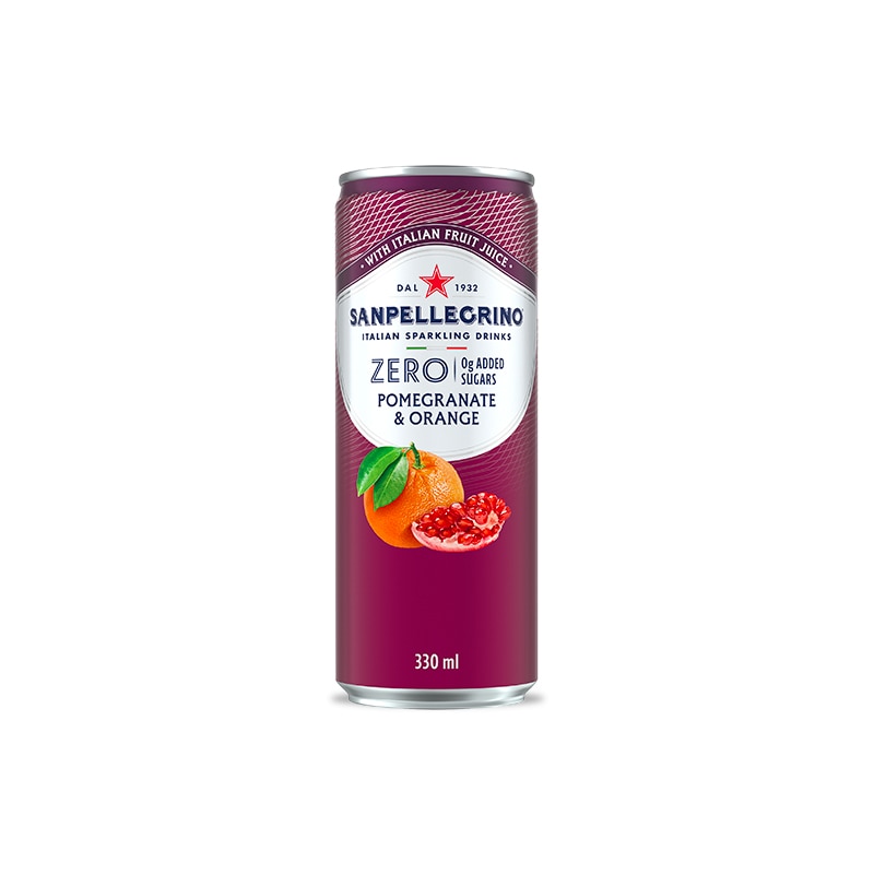 sanpellegrino pomegranate orange zero can gallery