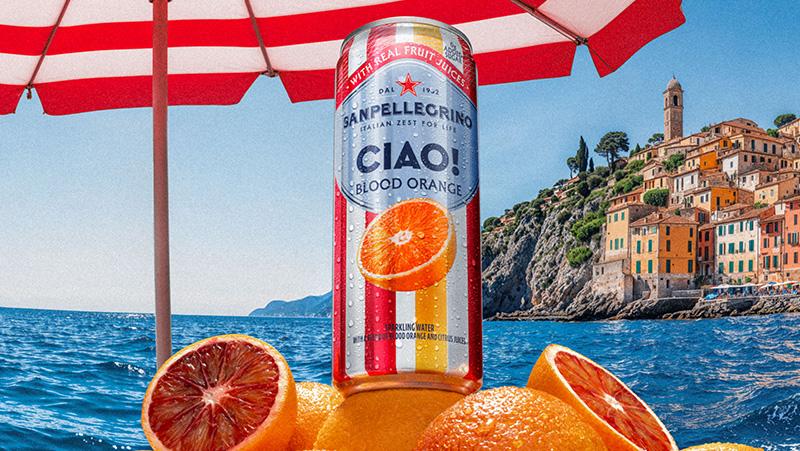 SANPELLEGRINO CIAO! Blood Orange Flavored Sparkling Water
