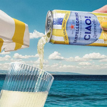 sanpellegrino ciao landing page limoncello pouring US