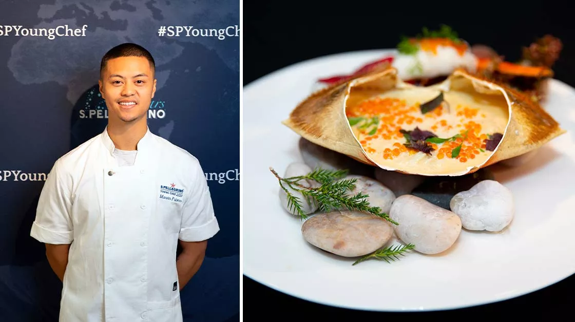 Marvin Palomo of Oakville, Ontario and his Signature Dish: Dungenese Crab Chowanmushi