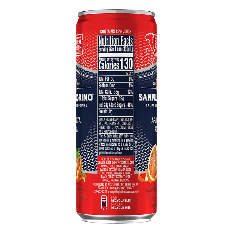 Aranciata Rossa Blood Orange Drink | Sanpellegrino® Fruit ...