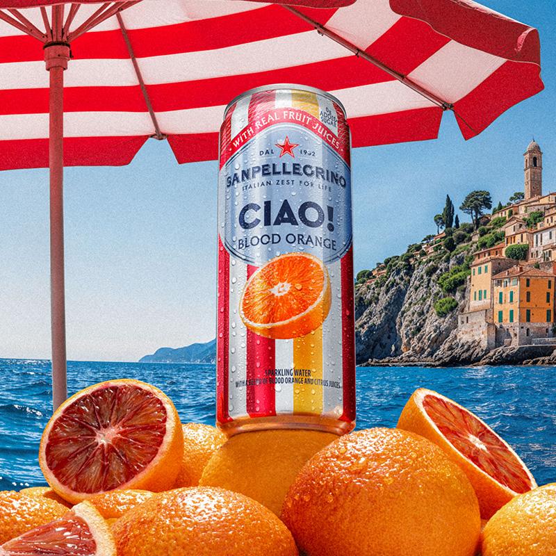 SANPELLEGRINO CIAO! Blood Orange Flavored Sparkling Water
