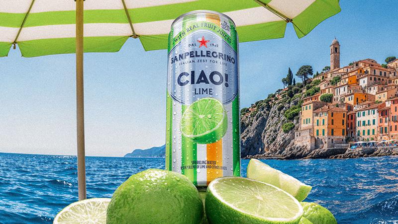 Sanpellegrino Ciao! Lime Flavored Sparkling Water