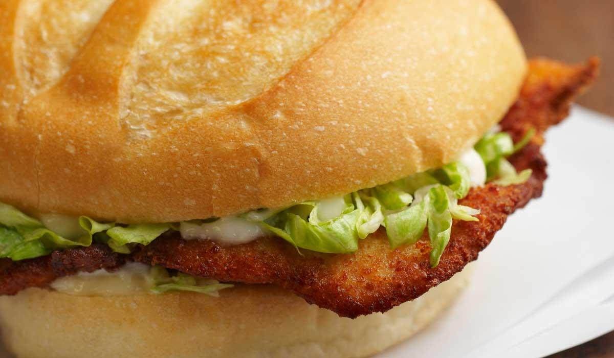 italian breaded fried veal sandwich